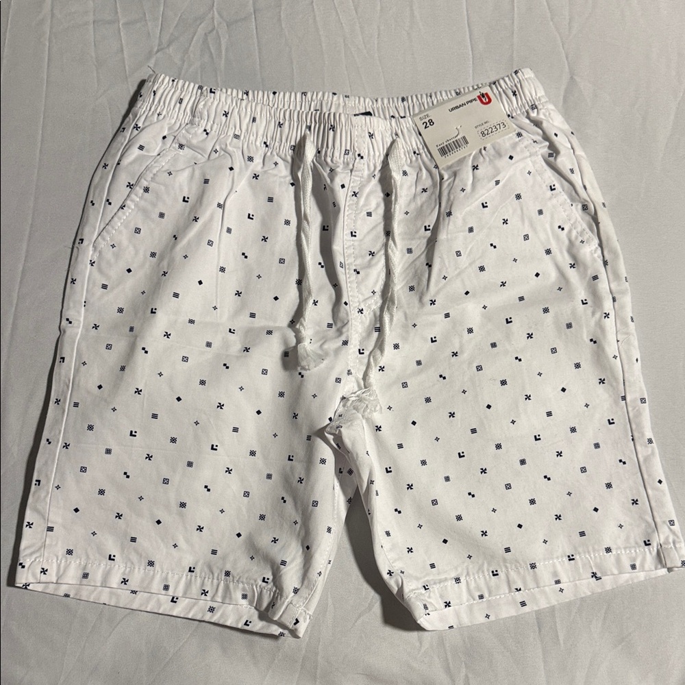 Urban Pipeline White and Blue Hybrid Shorts